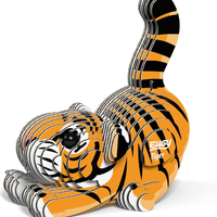 ערכת הרכבה תלת־ממדית נמר EUGY – פאזל 3D מקרטון איכותי