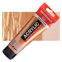 צבע אקרילי אמסטרדם – זהב מטאלי 811 (Amsterdam Acrylic – Gold Metallic) – שפופרת 120 מ״ל