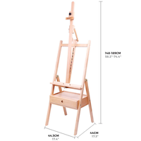 כן ציור עומד עם מגירה והטיה Mont Marte Signature Tilting Box Easel