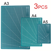 סט 3 משטחי חיתוך PVC – A3 / A4 / A5, צד אחד