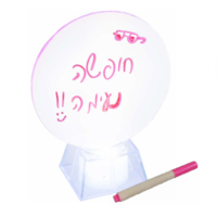 לוח מחיק מואר – דגם עגול