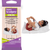 חימר לאפייה בגוון תינוק (Baby) - Super Sculpey Living Doll