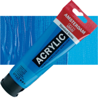 צבע אקריליק אמסטרדם מסדרת Standard – גוון ציאן יסודי (Primary Cyan 572)