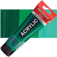 צבע אקריליק אמסטרדם מסדרת Standard – גוון ירוק עמוק קבוע (Permanent Green Deep 619)