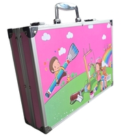 סט ציור מקצועי 145 חלקים במזוודה – ערכת יצירה מלאה לילדים ולמתחילים