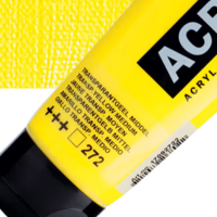 צבע אקריליק צהוב שקוף בינוני, 120 מ״ל Amsterdam Standard Series