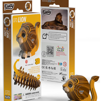 ערכת הרכבה תלת־ממדית אריה EUGY – Lion פאזל 3D מקרטון