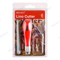 ערכת חיתוך לינוליאום עם 6 להבים – Sinoart Lino Cutter