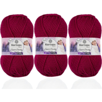 חוט סופר צ'אנקי לסריגה Kartopu Super Chunky – צבע בורדו