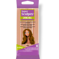 חימר לאפייה בצבע בז' - Super Sculpey Living Doll