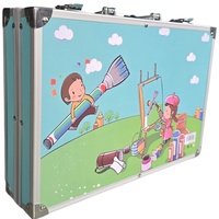 סט ציור מקצועי 145 חלקים במזוודה – ערכת יצירה מלאה לילדים ולמתחילים