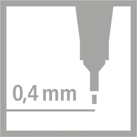 סט עטי פיינליינר מארז 10 יחידות Stabilo Point 88