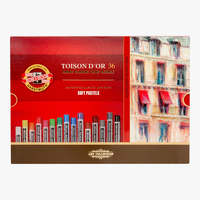 סט גירי פסטל עגולים 36 גוונים Koh-I-Noor Toison d'Or