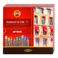 סט גירי פסטל רכים עגולים 72 גוונים – Koh-I-Noor Toison D'or