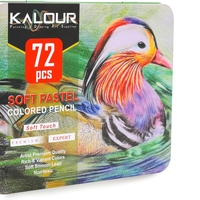 סט עפרונות פסטל רכים 72 צבעים Kalour Soft Pastel Colored Pencils