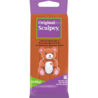 חימר פולימרי לאפייה חום - 454 גרם - Original Sculpey Brown