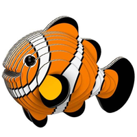 ערכת הרכבה תלת־ממדית דג ליצן EUGY – פאזל 3D מקרטון איכותי