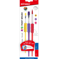 סט 3 מכחולים לציור עם ידית נוחה Motarro