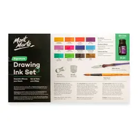 סט דיו לציור 16 חלקים Mont Marte Drawing Ink Set – Signature