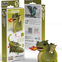 ערכת הרכבה תלת־ממדית דרקון EUGY – Dragon פאזל 3D מקרטון
