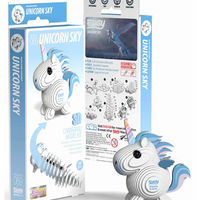 ערכת הרכבה תלת־ממדית חד קרן EUGY – Unicorn Sky פאזל 3D מקרטון