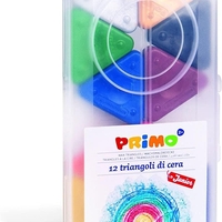 סט 12 צבעי שעווה משולשים לילדים PRIMO Junior