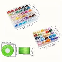 סט סלילי חוט תפירה – 25 צבעים + קופסת אחסון