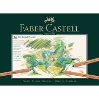 סט עפרונות פסטל קופסת פח 36 עפרונות  Faber-Castell Pitt