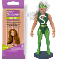 חימר לאפייה בצבע בז' - Super Sculpey Living Doll