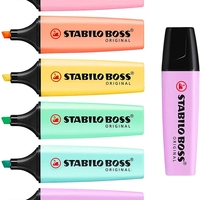 מדגשים - מדגש סטבילו בוס פסטל - סט 6 צבעים STABILO