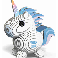 ערכת הרכבה תלת־ממדית חד קרן EUGY – Unicorn Sky פאזל 3D מקרטון