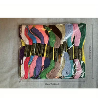 סט חוטי רקמה צבעוניים – 40 יחידות (100% כותנה)