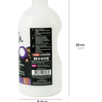 מדיום יציקה לצבע אקריליק בקבוק 1 ליטר Mont Marte Pouring Medium