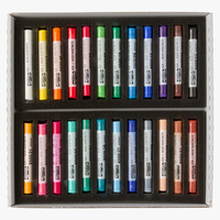 סט גירי פסטל רכים עגולים 24 גוונים Koh-I-Noor Toison D'or