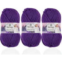 חוט סריגה עבה Kartopu Super Chunky – צבע סגול עמוק