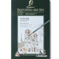 ערכת 12 עפרונות רישום מקצועית - SketchingArtSet