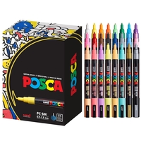 סט 24 טושים אקריליק פוסקה UNI POSCA PC-3M