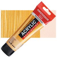 צבע אקרילי מטאלי אמסטרדם – גולד עמוק (Metallic Deep Gold) 120 מ