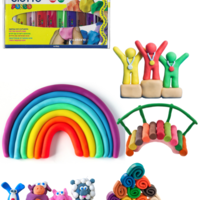 פלסטלינה גיוטו 10 גוונים 2.5 קג