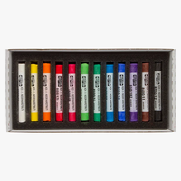 סט גירי פסטל רכים עגולים 12 גוונים – Koh-I-Noor Toison D'or