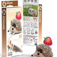 ערכת הרכבה תלת־ממדית קיפוד EUGY – Hedgehog פאזל 3D מקרטון