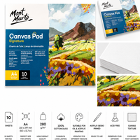 בלוק קנבס A3 לציור כולל 10 דפים Mont Marte Canvas Pad Signature