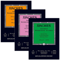 בלוק נייר אקוורל 100% כותנה - Arches Watercolour Pads 300gsm