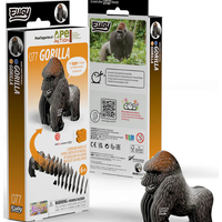 ערכת הרכבה תלת־ממדית גורילה EUGY – Gorilla פאזל 3D מקרטון