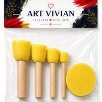 סט ספוגיות טפיחה לצביעה ויצירה –5 יחידות Sponge Daubers Set for Painting & Craft