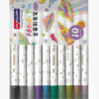 סט טושים מטאליים 10 צבעים SKyGlory Metallic Pen