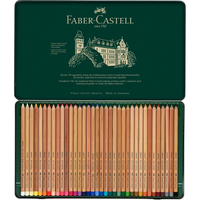 סט עפרונות פסטל קופסת פח 36 עפרונות  Faber-Castell Pitt