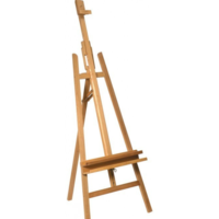 כן ציור עומד מעץ עם הטיה מתכווננת Floor Easel with Tilt