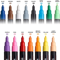 סט 15 טושים אקריליק פוסקה UNI POSCA PC-5M