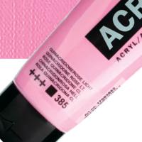 צבע אקריליק אמסטרדם מסדרת Standard – גוון ורוד קווינאקרידון בהיר (Quinacridone Rose Light 385)